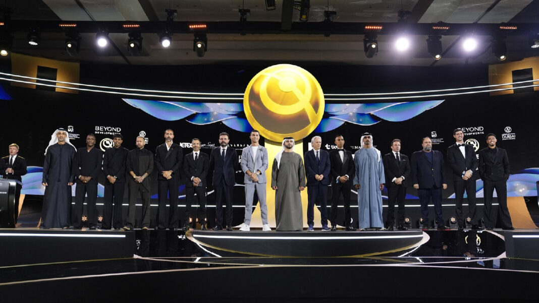 Real Madrid big winners at Globe Soccer Dubai Awards as Vinicius Jr, Ancelotti and Perez are all recognised; Ronaldo bags two accolades