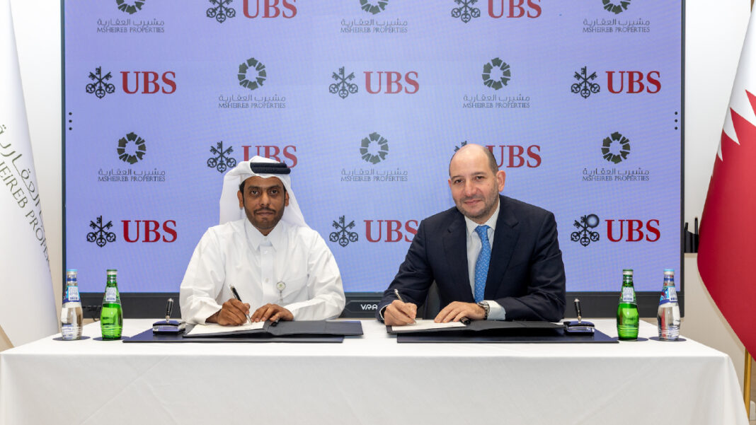 Msheireb Properties and UBS celebrate contract signing for new office in Msheireb Downtown Doha